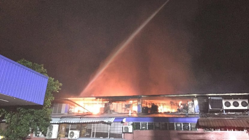 Massive fire put out at Toa Payoh Industrial Park
