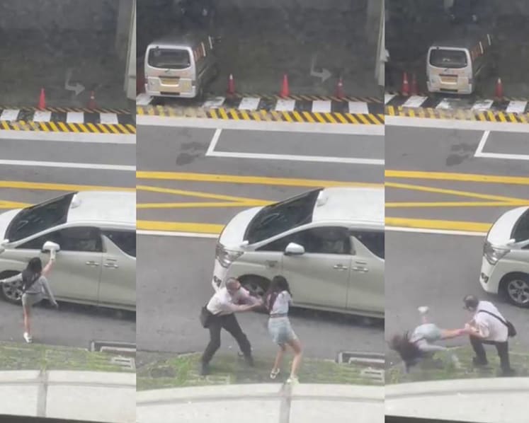 Police investigating fight between a man and woman on Beach Road