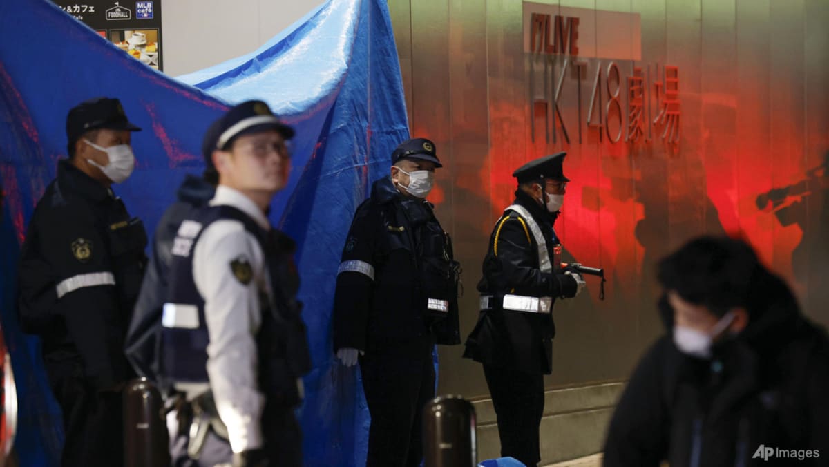 2 stabbed at entertainment complex in southern Japan, police arrest a 30-year-old suspect