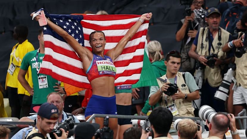 Hall lands heptathlon gold, bronze shared after points tie