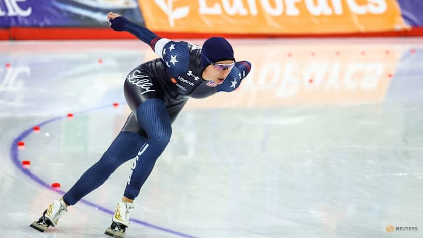 American speed skater Bowe seeks golden Games farewell