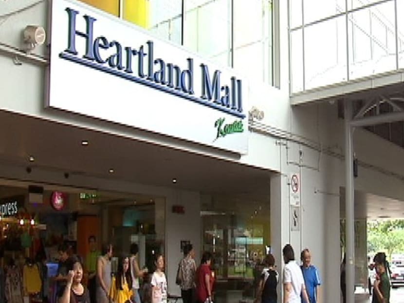 The location of the unlicensed fair at Kovan City. Photo: Channel NewsAsia