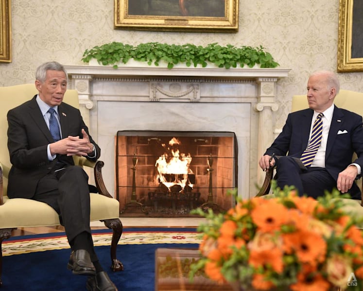 Singapore PM Lee Hsien Loong meets US President Joe Biden at White House