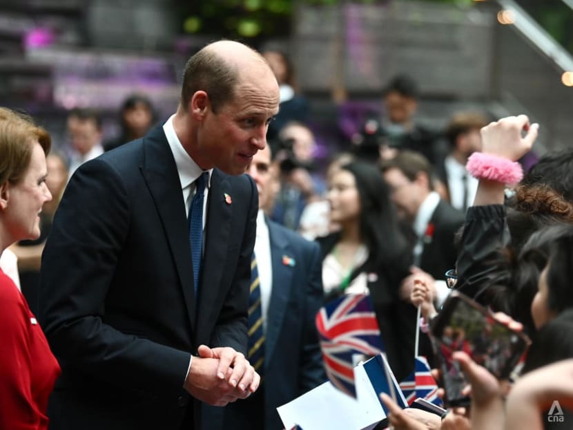 Prince William arrives in Singapore for annual Earthshot Prize award, the first to be held in Asia