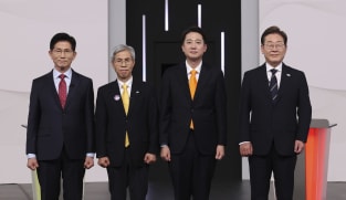South Korea's presidential candidates face off in fiery debate