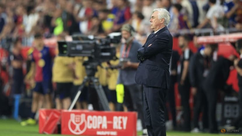 Real Madrid's Ancelotti rues late goal in cup final defeat against Barcelona