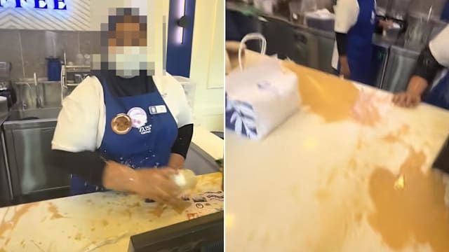 女子大闹马国咖啡店 泼咖啡砸容器袭击店员