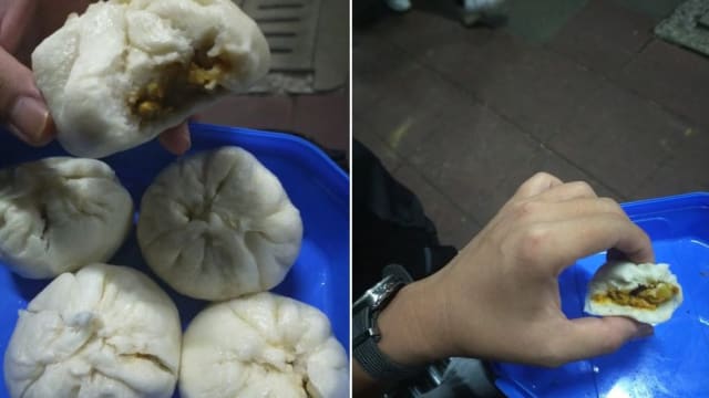 不忍拒绝孩子爱心包子 越堤父亲在新山车站花一个半小时吃光