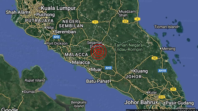 柔北巴莪发生3.4级地震 毗邻马六甲亦有震感