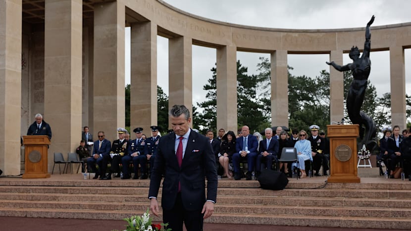 Hegseth, at D-Day event, says Europe faces 'invasion' of dangerous ideologies
