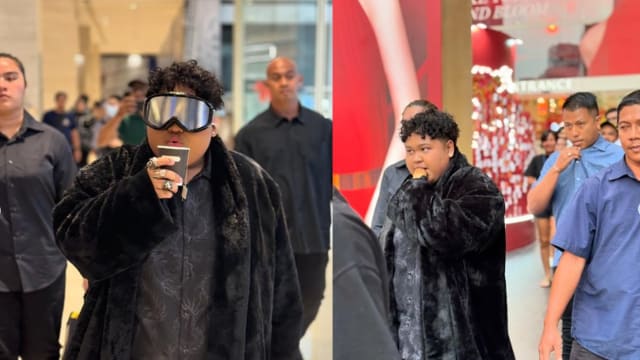马国富商女儿Cik B再炫富  逛街有四保镖随行引热议