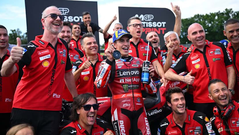 Marc Marquez cruises to historic sprint victory from pole at German Grand Prix