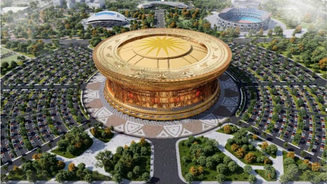 巨型“铜鼓”拔地起 越南豪建全球最大球场