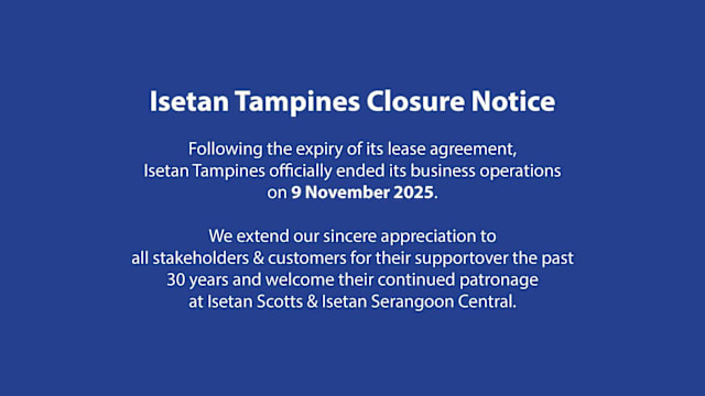 经营近30年后 淡滨尼广场伊势丹百货结业