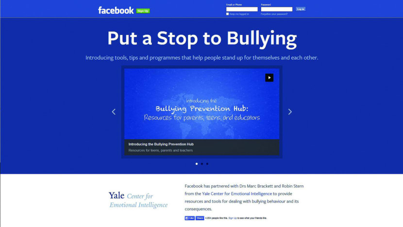 Facebook launches site against cyberbullying