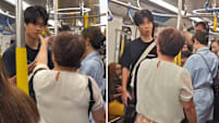 Hk teen rude auntie hurl abuse mtr b