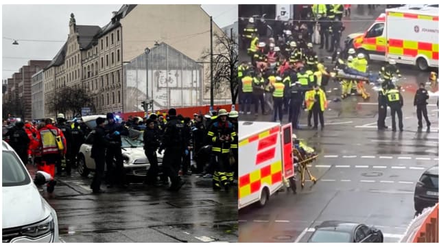 德国慕尼黑市中心发生汽车冲撞人群事件 造成15人受伤