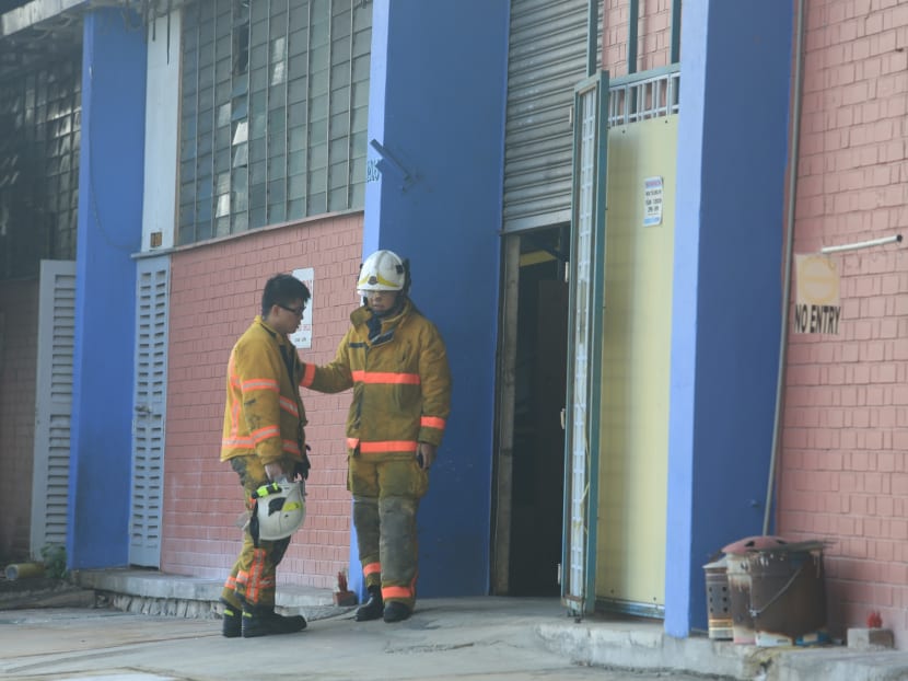 Massive fire put out at Toa Payoh Industrial Park
