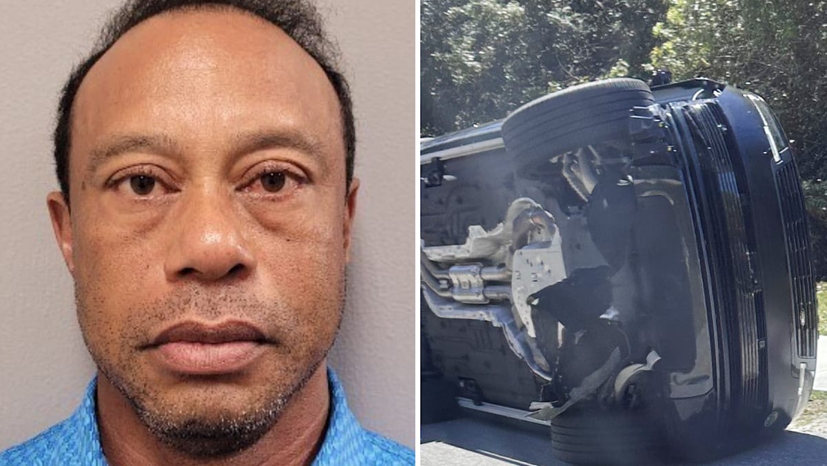 Tiger Woods arrested and charged with driving under influence after Florida car crash - CNA