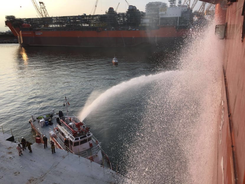 70 SCDF personnel battle 'deep seated fire' at Tuas Boulevard Yard