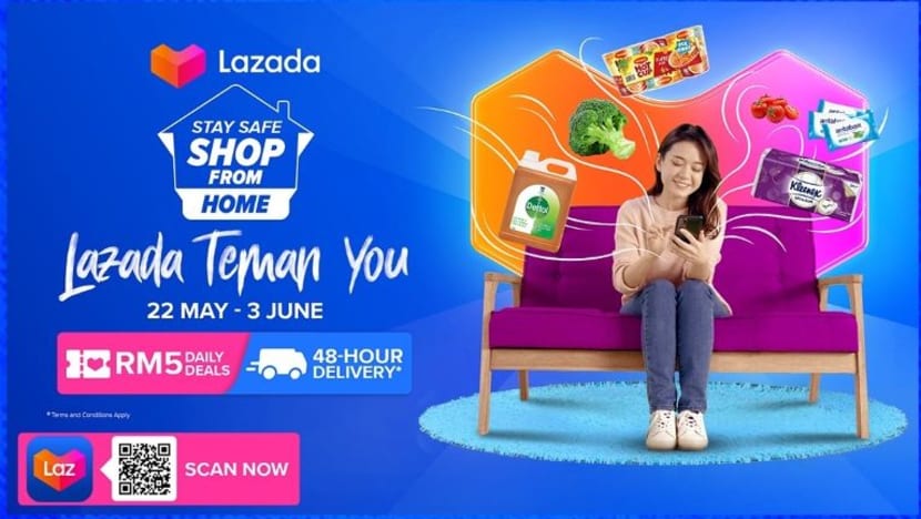 Lazada tawar penghantaran percuma barangan runcit, keperluan sepanjang sekatan pergerakan penuh di M'sia