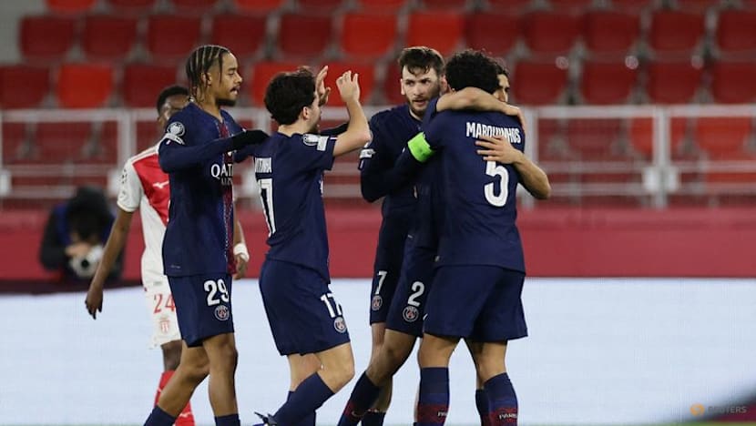 PSG rally from early deficit to beat Monaco 3-2 away in Champions League playoff