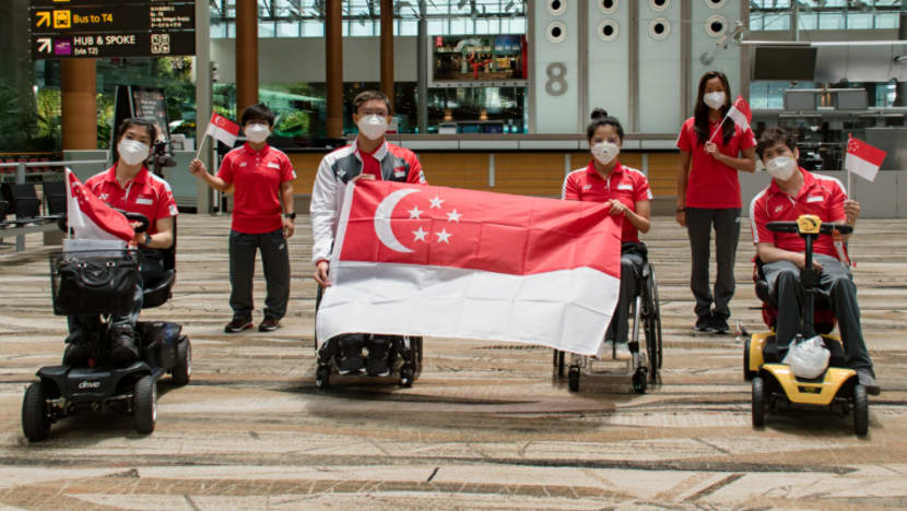 Atlit Team S'pore bagi Sukan Paralimpik Tokyo 2020 tiba di Jepun Atlit Team S'pore bagi Sukan Paralimpik Tokyo 2020 tiba di Jepun