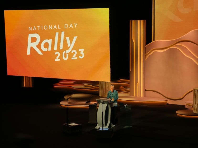 Prime Minister Lee Hsien Loong delivers his National Day Rally speech at ITE College Central on Aug 20, 2023. Prime Minister Lee Hsien Loong delivers his National Day Rally speech at ITE College Central on Aug 20, 2023.