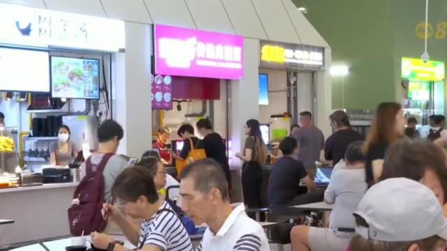 榜鹅海岸小贩中心开业 引入人工智能分析人流量和清洁需求