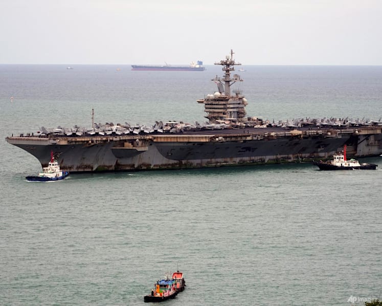 US aircraft carrier arrives in Thailand after months at sea