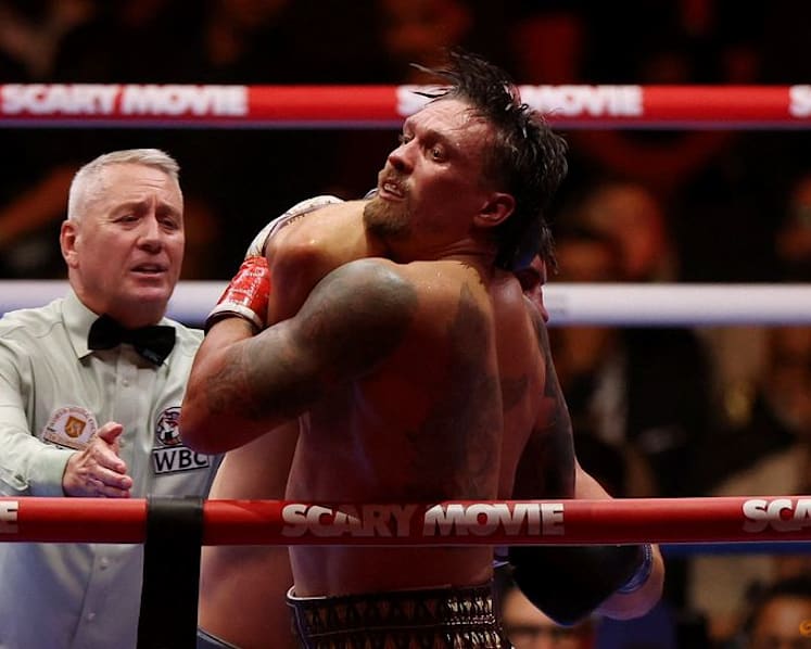 Usyk avoids shock defeat with 11th round stoppage of Verhoeven