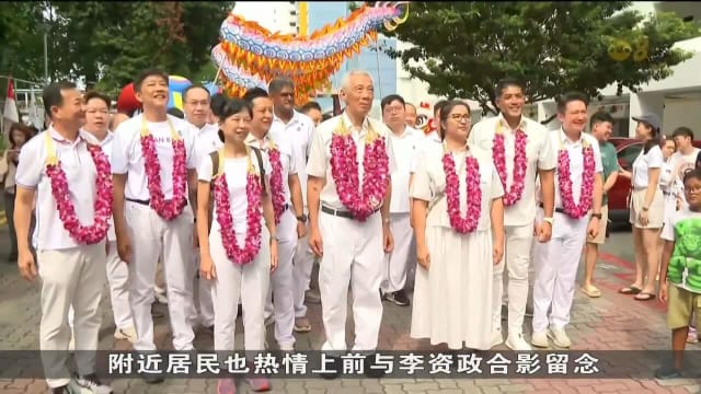 为感谢选民给予支持 李资政率队展开谢票行动