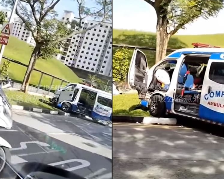 60-year-old private ambulance driver dies in road accident at Sengkang
