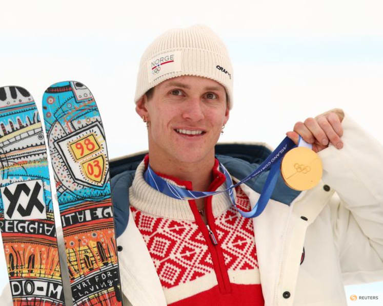Freestyle-Norway's Ruud grabs gold in men's slopestyle as rivals stumble