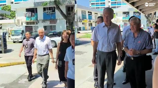 宏茂桥咖啡店失火 李显龙到场了解情况