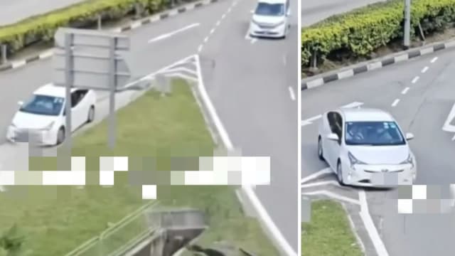 快速公路上走错路 轿车司机玩命倒车
