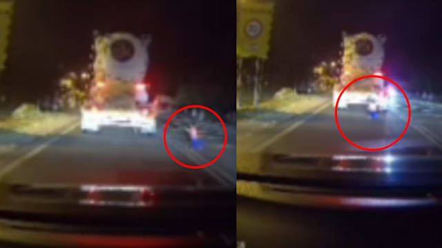 马国一岁童独闯车流横越马路 幸获热心司机及时救下