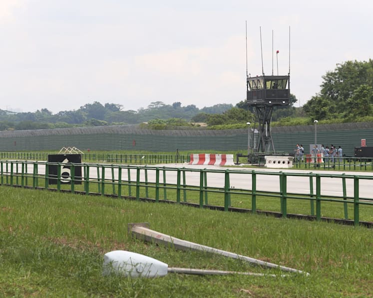 Lim Chu Kang Road turns into makeshift runway for fighter jets