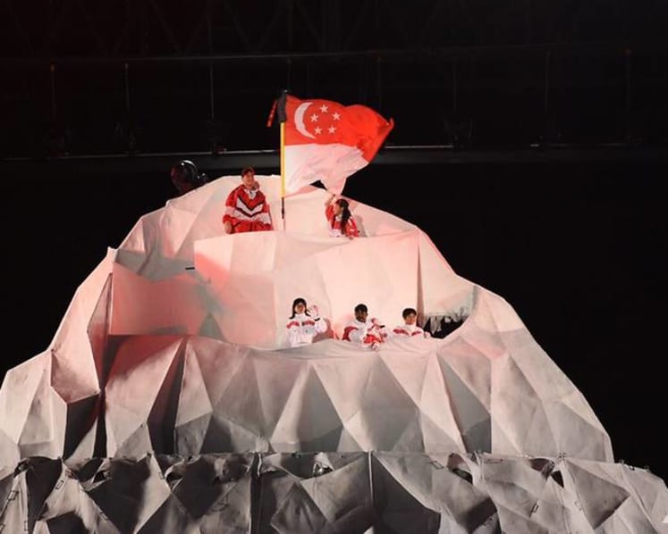 Joseph Schooling, Yip Pin Xiu make surprise appearance at NDP 2017