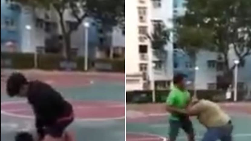 Police looking into viral video of brawl involving at least 9 boys at Boon Keng basketball court