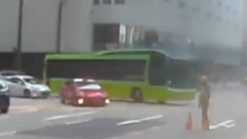 Bus runs over construction worker on Anson Road; driver suspended Bus runs over construction worker on Anson Road; driver suspended
