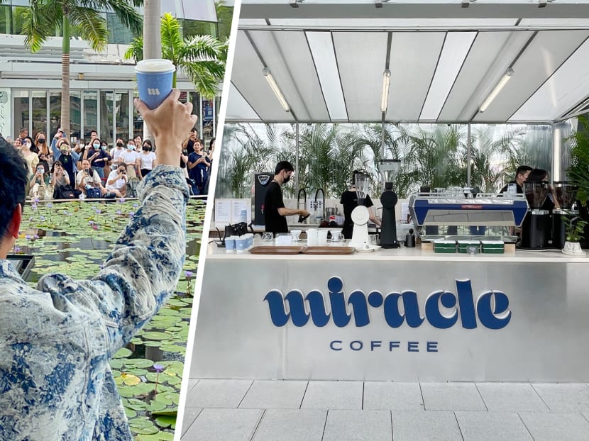 Fans Waited 6 Hours Just To Wave At JJ Lin Across A Pond At Miracle Coffee Pop-Up Cafe Launch