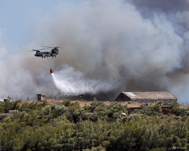 Two wildfires fueled by strong winds near Greece's capital