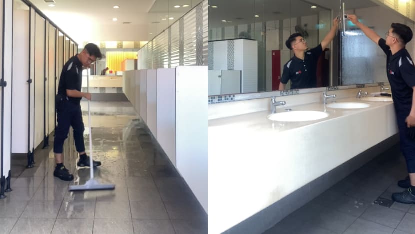 Lelaki Malaysia ini tidak segan kerja sebagai pekerja pembersihan di SG