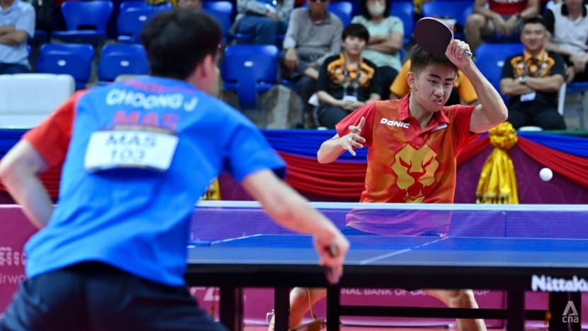 Table Tennis: Singapore beat Malaysia 3-0 to clinch SEA Games men’s team gold