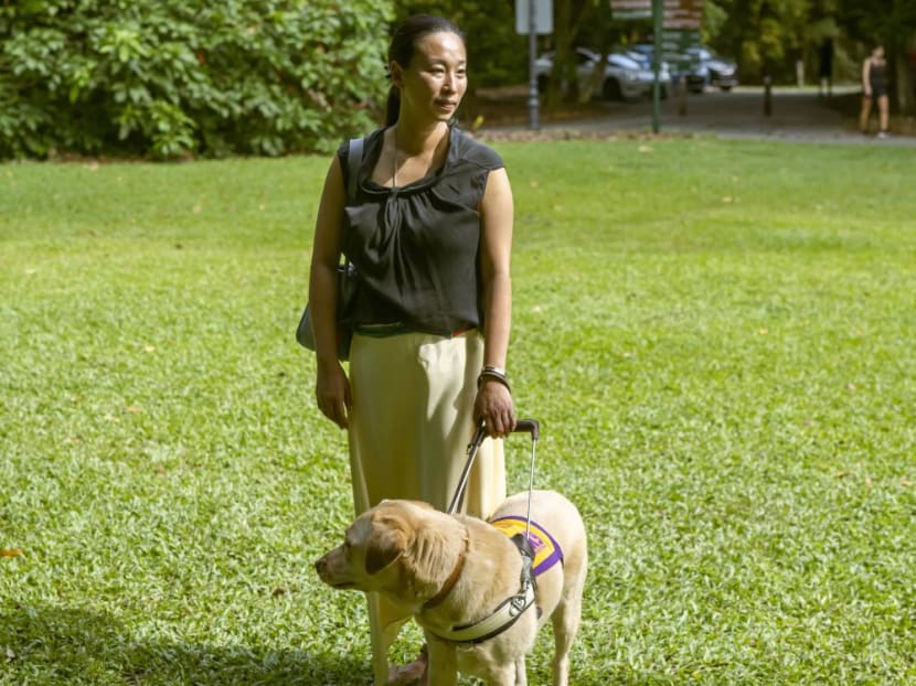 The author, Cassandra Chiu, with her assistance dog Elke. The author, Cassandra Chiu, with her assistance dog Elke.