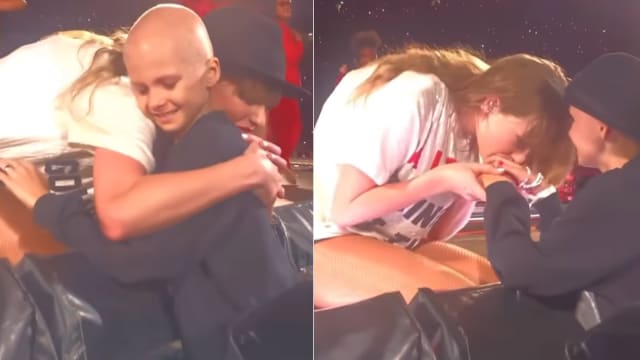 Taylor Swift赠“22”帽给罹癌女童　举止暖哭网民