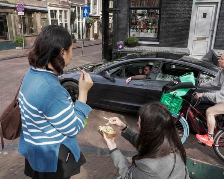 Inside one of Amsterdam's first supervised self-driving Teslas