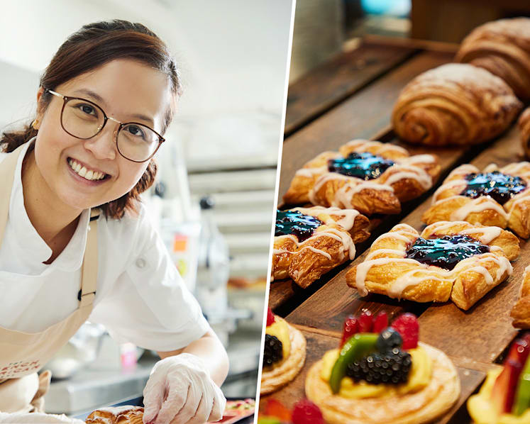 Customers Queue In Rain For French-American Pastries At Chic Muslim-Owned Bakery