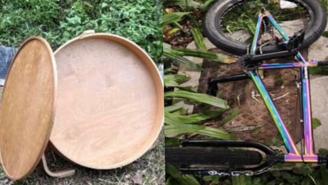 丢桌子和脚踏车 两名男子组屋高楼抛物被捕